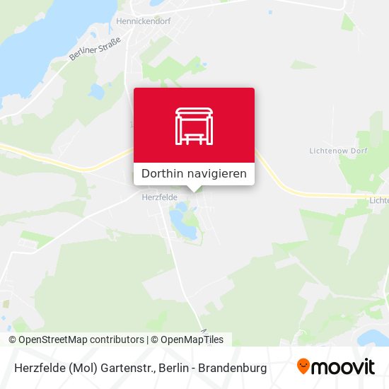 Herzfelde (Mol) Gartenstr. Karte