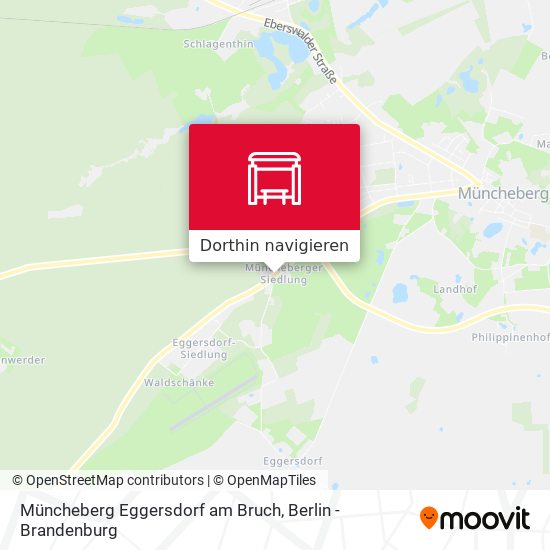 Müncheberg Eggersdorf am Bruch Karte