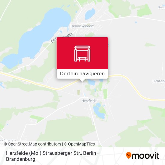 Herzfelde (Mol) Strausberger Str. Karte