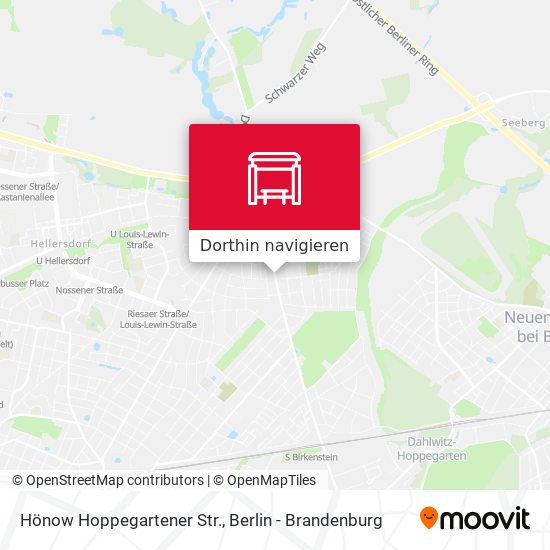 Hönow Hoppegartener Str. Karte