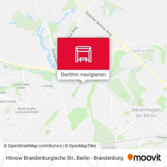 Hönow Brandenburgische Str. Karte