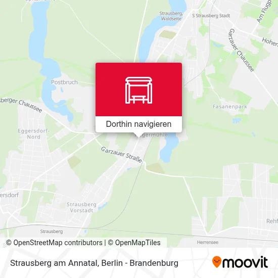 Strausberg am Annatal Karte