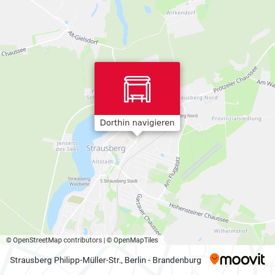 Strausberg Philipp-Müller-Str. Karte