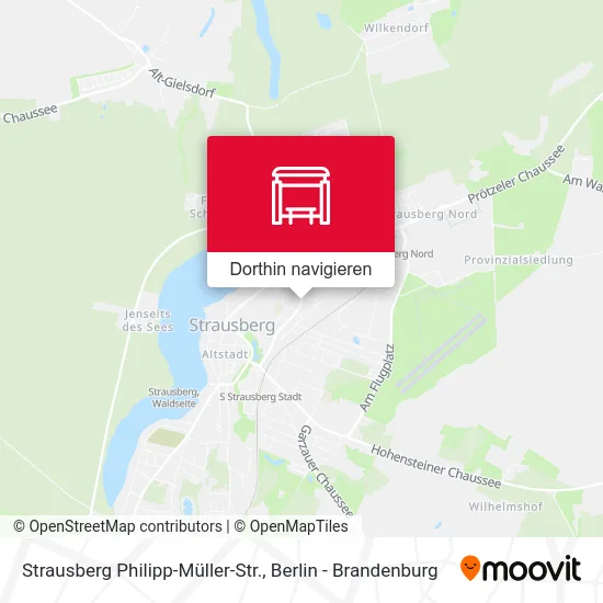 Strausberg Philipp-Müller-Str. Karte