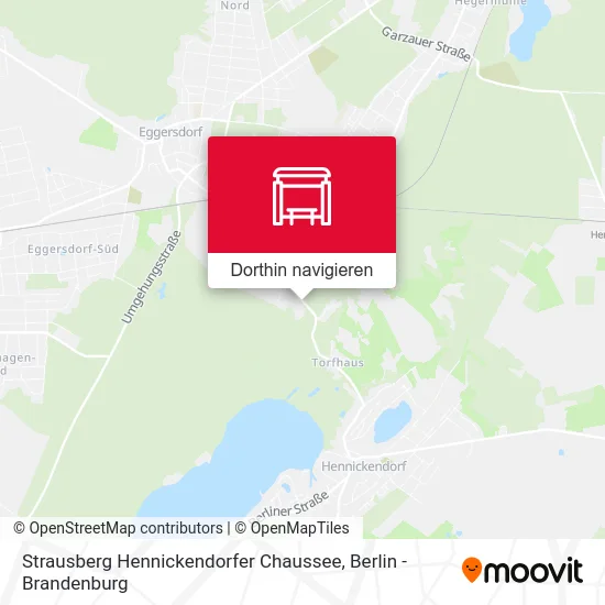 Strausberg Hennickendorfer Chaussee Karte