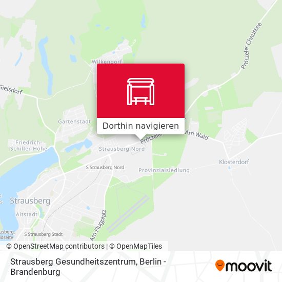 Strausberg Gesundheitszentrum Karte