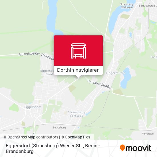 Eggersdorf (Strausberg) Wiener Str. Karte