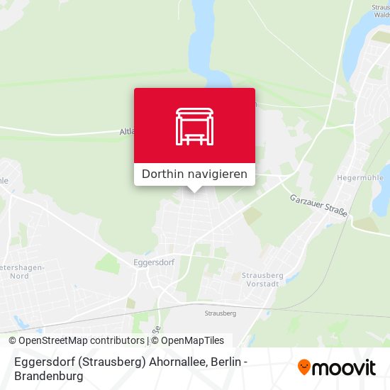 Eggersdorf (Strausberg) Ahornallee Karte