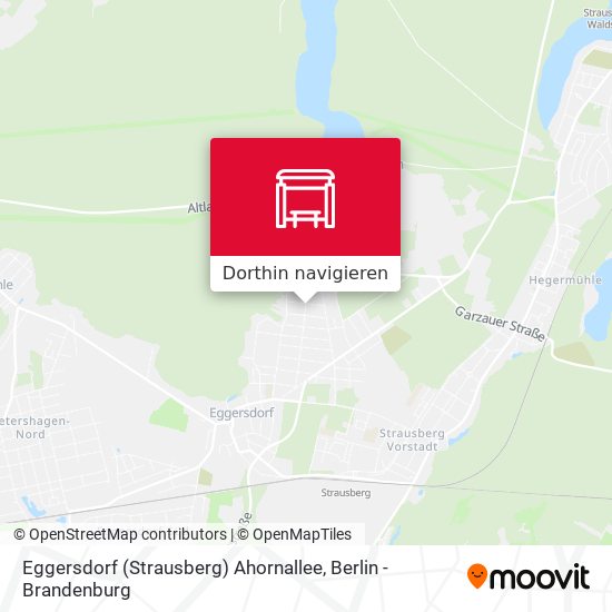 Eggersdorf (Strausberg) Ahornallee Karte