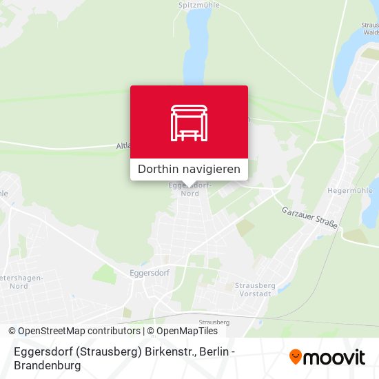 Eggersdorf (Strausberg) Birkenstr. Karte