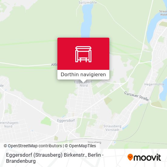 Eggersdorf (Strausberg) Birkenstr. Karte