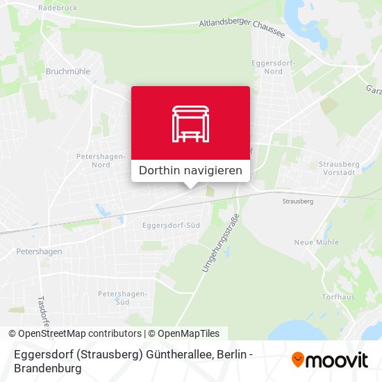 Eggersdorf (Strausberg) Güntherallee Karte