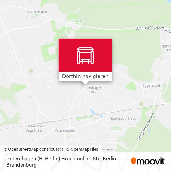 Petershagen (B. Berlin) Bruchmühler Str. Karte