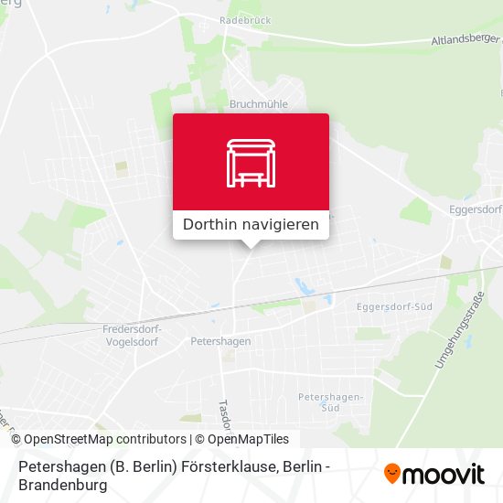 Petershagen (B. Berlin) Försterklause Karte