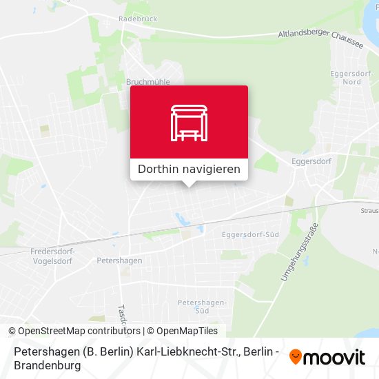 Petershagen (B. Berlin) Karl-Liebknecht-Str. Karte