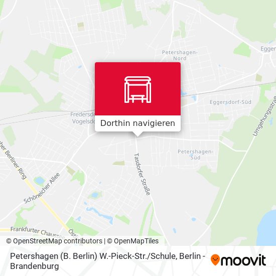 Petershagen (B. Berlin) W.-Pieck-Str. / Schule Karte