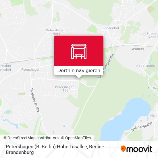 Petershagen (B. Berlin) Hubertusallee Karte