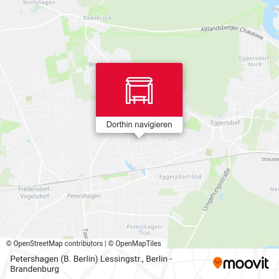 Petershagen (B. Berlin) Lessingstr. Karte