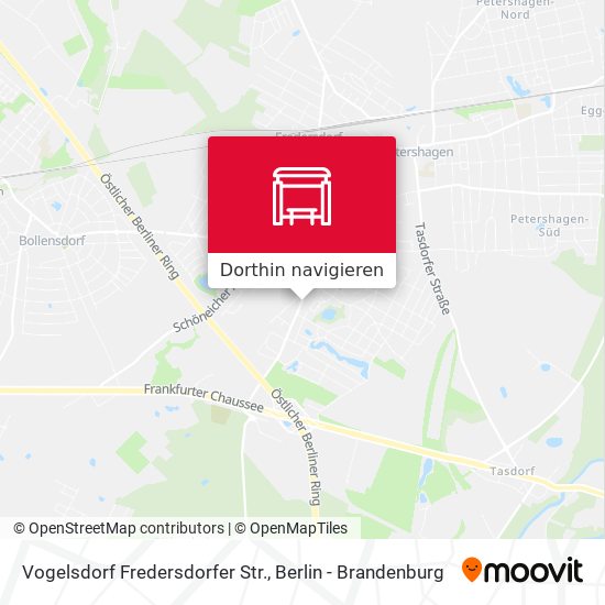Vogelsdorf Fredersdorfer Str. Karte