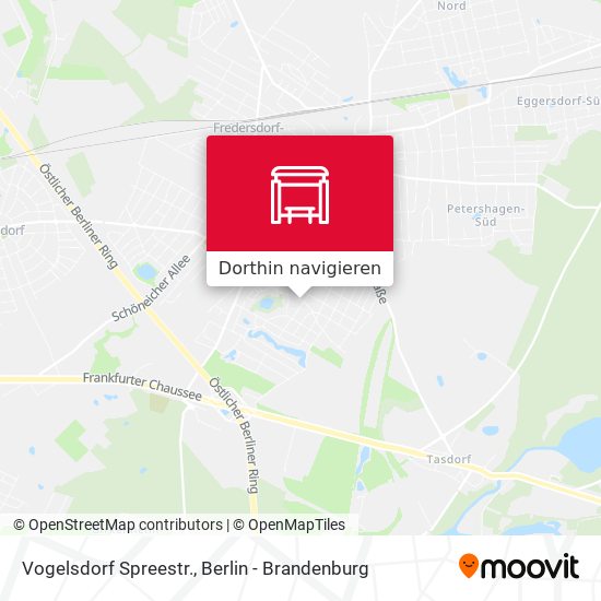 Vogelsdorf Spreestr. Karte