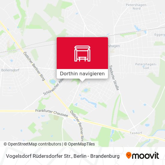 Vogelsdorf Rüdersdorfer Str. Karte