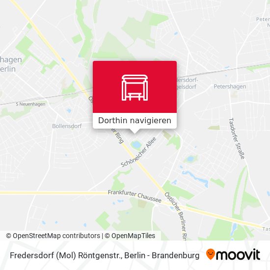 Fredersdorf (Mol) Röntgenstr. Karte