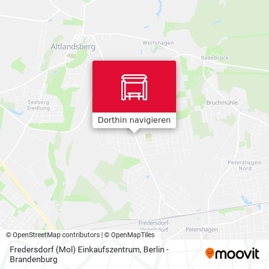 Fredersdorf (Mol) Einkaufszentrum Karte