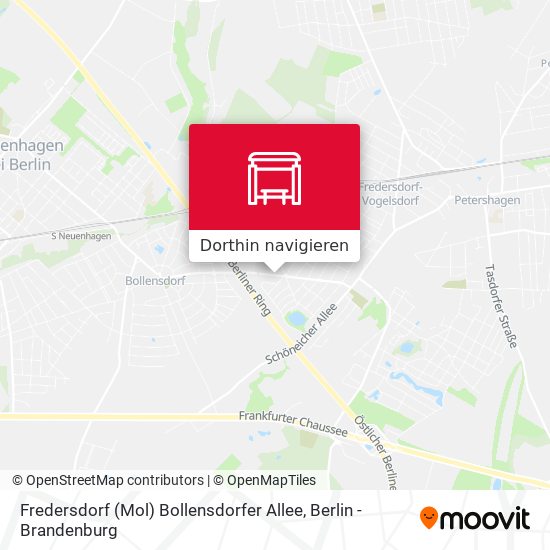 Fredersdorf (Mol) Bollensdorfer Allee Karte