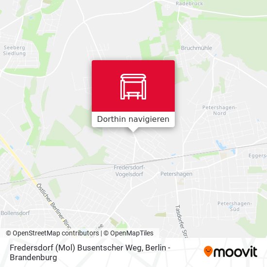 Fredersdorf (Mol) Busentscher Weg Karte
