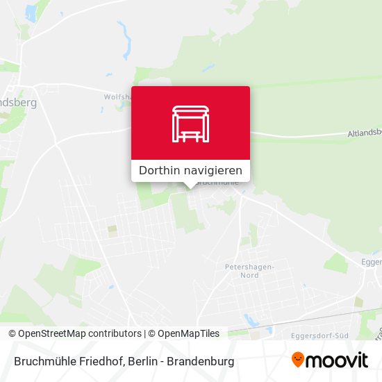 Bruchmühle Friedhof Karte