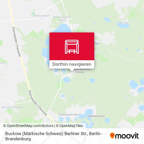 Buckow (Märkische Schweiz) Berliner Str. Karte