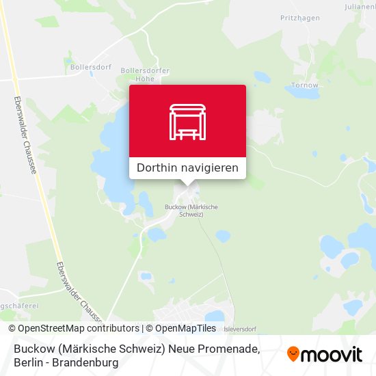 Buckow (Märkische Schweiz) Neue Promenade Karte