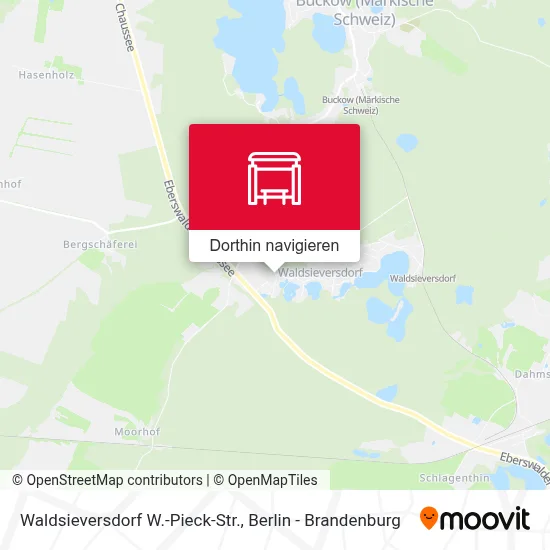 Waldsieversdorf W.-Pieck-Str. Karte