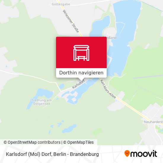 Karlsdorf (Mol) Dorf Karte