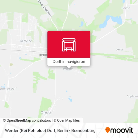 Werder (Bei Rehfelde) Dorf Karte