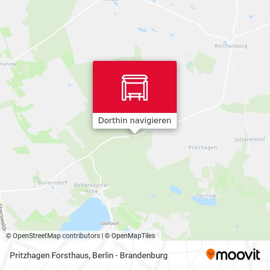 Pritzhagen Forsthaus Karte