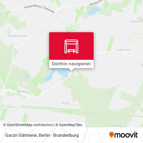 Garzin Gärtnerei Karte
