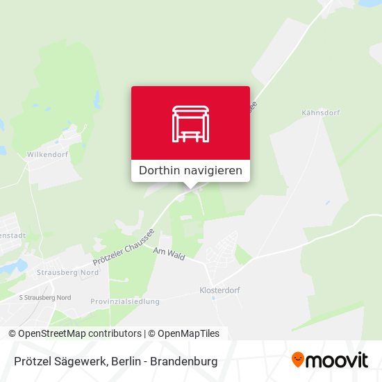 Prötzel Sägewerk Karte