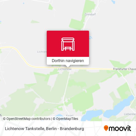 Lichtenow Tankstelle Karte