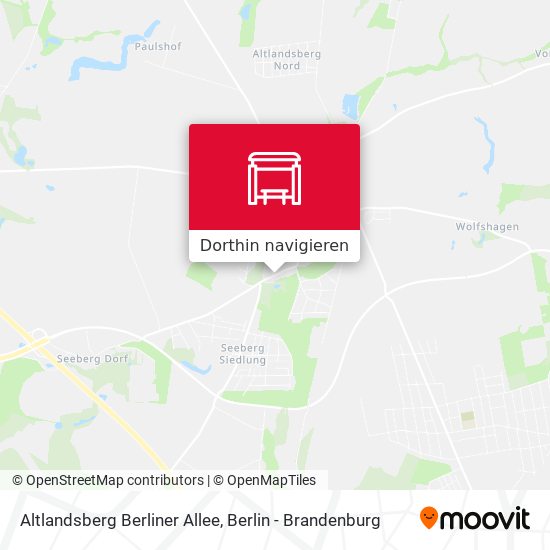 Altlandsberg Berliner Allee Karte