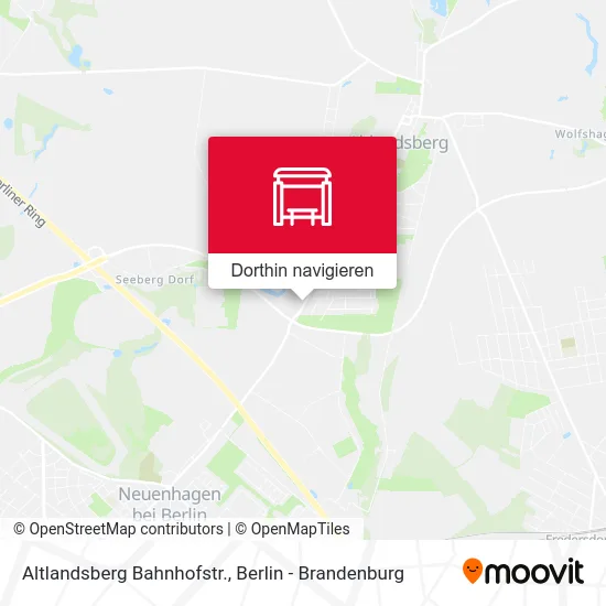 Altlandsberg Bahnhofstr. Karte