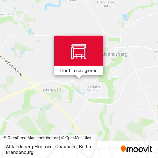 Altlandsberg Hönower Chaussee Karte