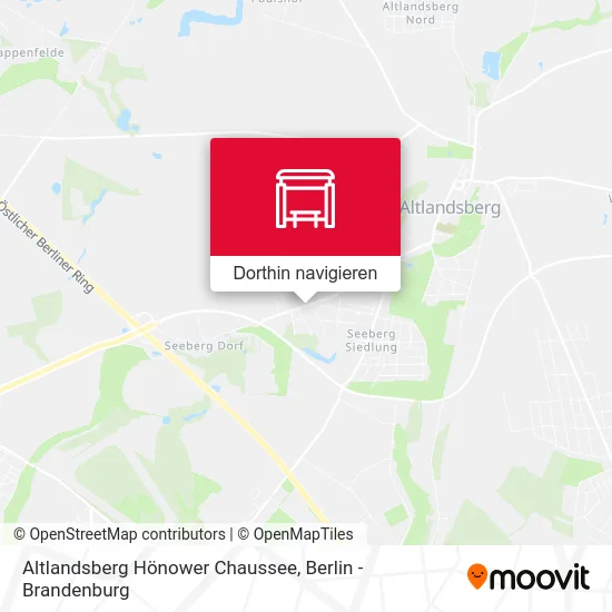 Altlandsberg Hönower Chaussee Karte