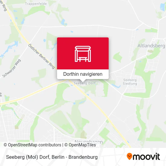 Seeberg (Mol) Dorf Karte