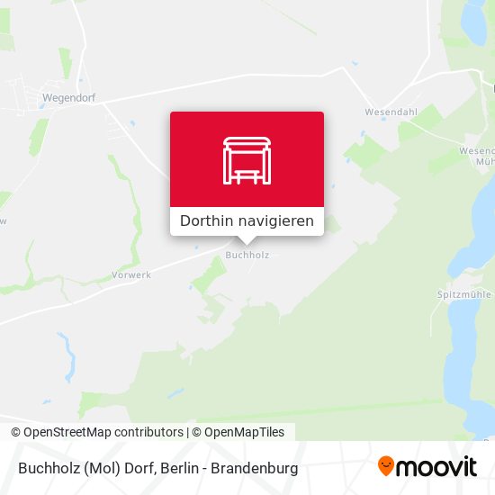 Buchholz (Mol) Dorf Karte