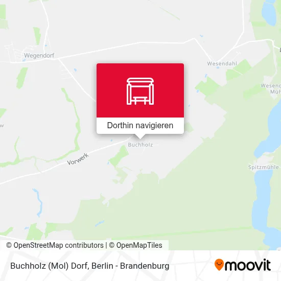Buchholz (Mol) Dorf Karte