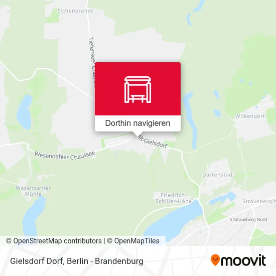 Gielsdorf Dorf Karte