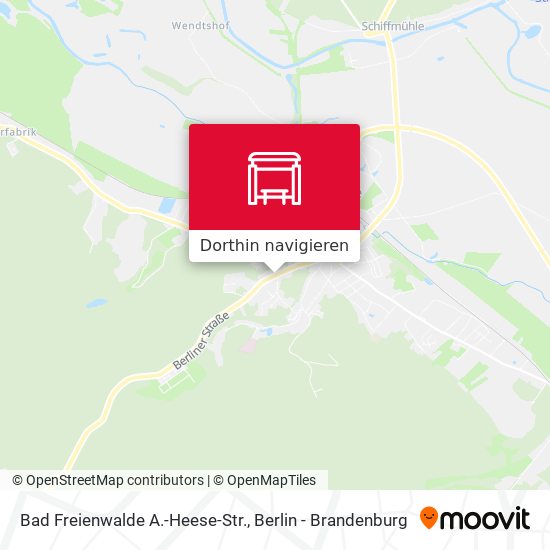 Bad Freienwalde A.-Heese-Str. Karte