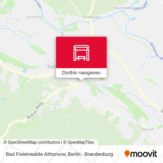 Bad Freienwalde Alttornow Karte