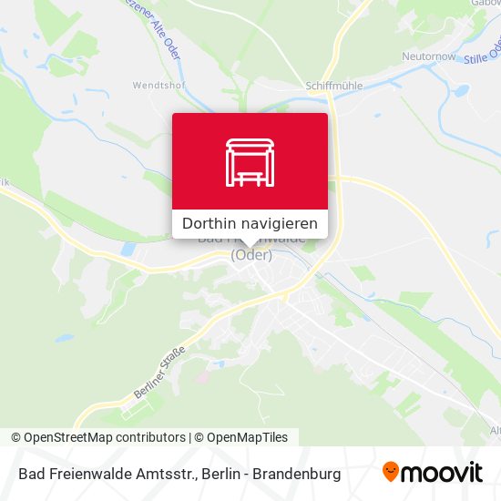 Bad Freienwalde Amtsstr. Karte